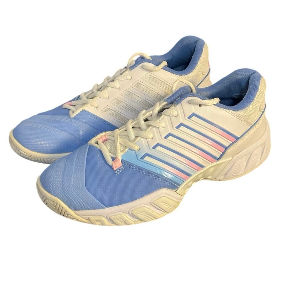 K-Swiss Blue Pink and White Bigshot Light 4 Athletic Sneakers Women's Size 8